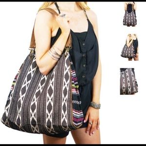 Love Stitch Boho Tote Bag